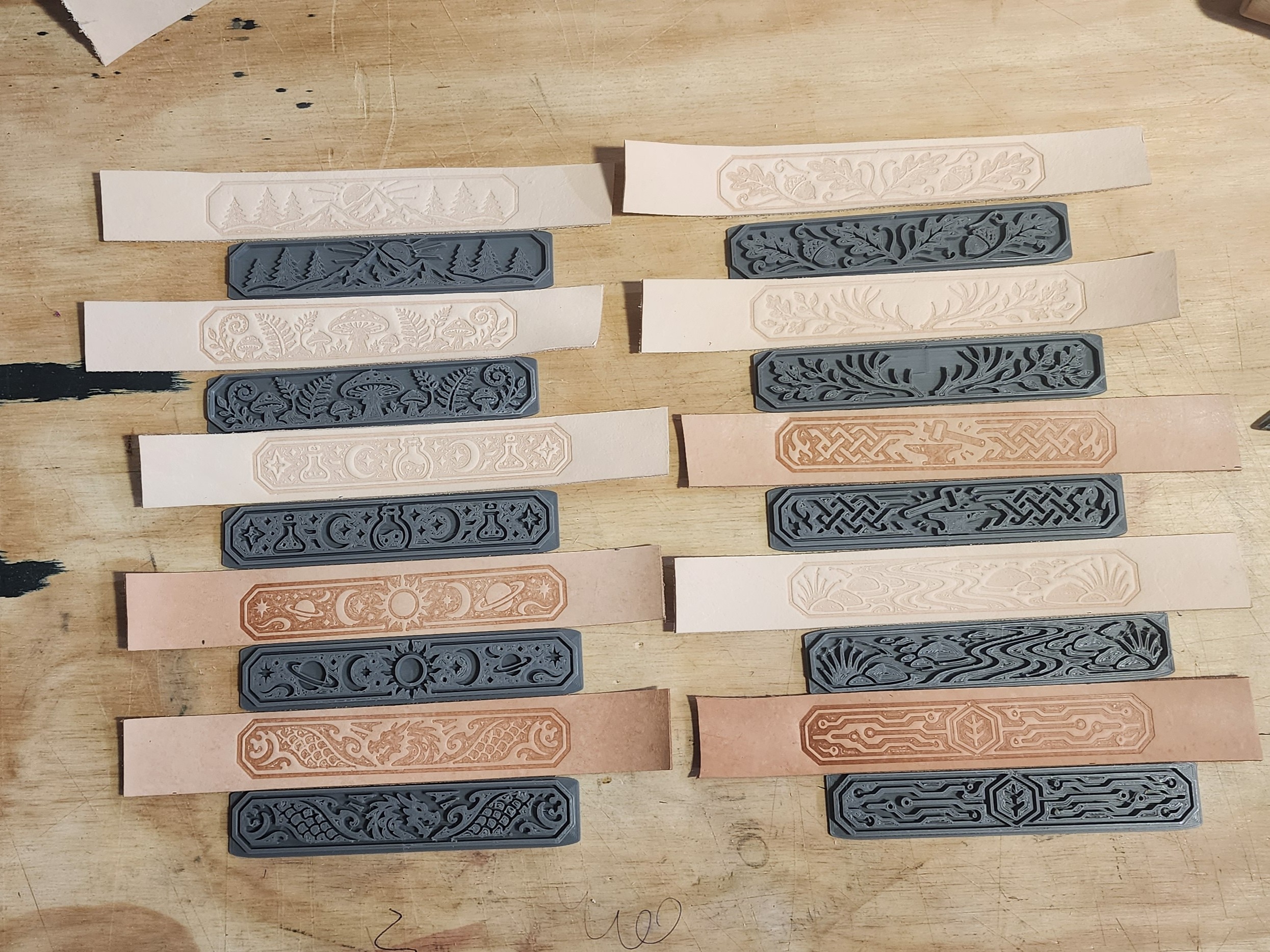 Bracelet stamp STL pack one samples by Horizon Creations